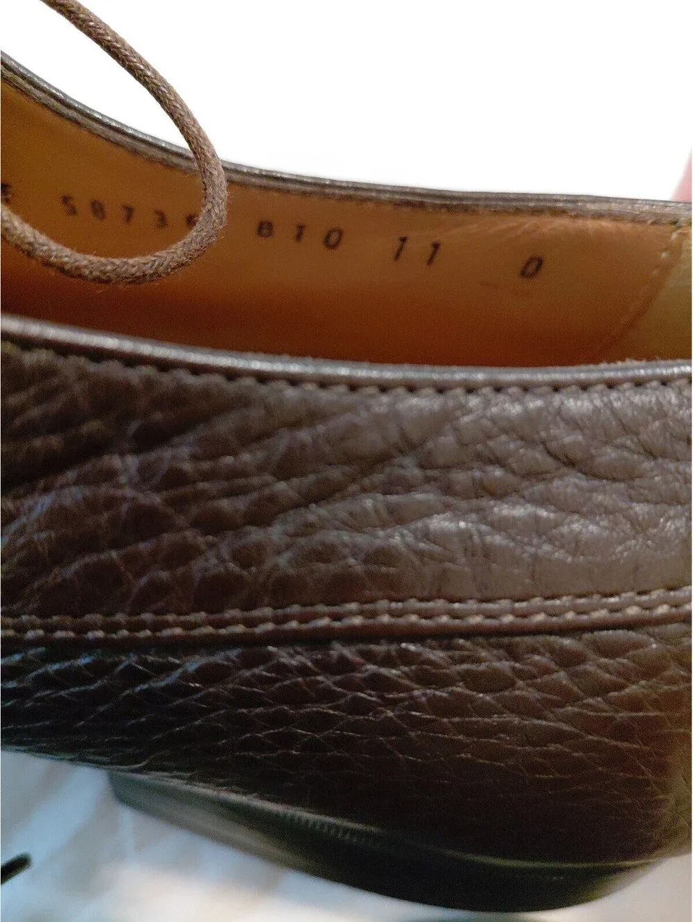 Salvatore Ferragamo Mens Shoes Size 11 Brown Excellent Condition #741